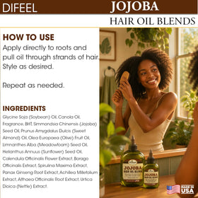 Difeel Jojoba Oil Hair Oil Blend travel size comparison