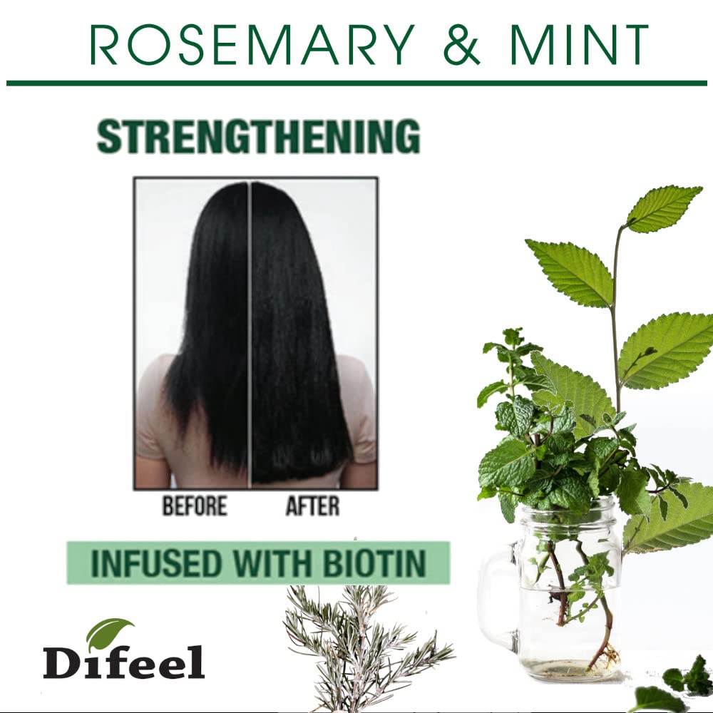 Difeel Rosemary and Mint Root Stimulator Oil application on hair