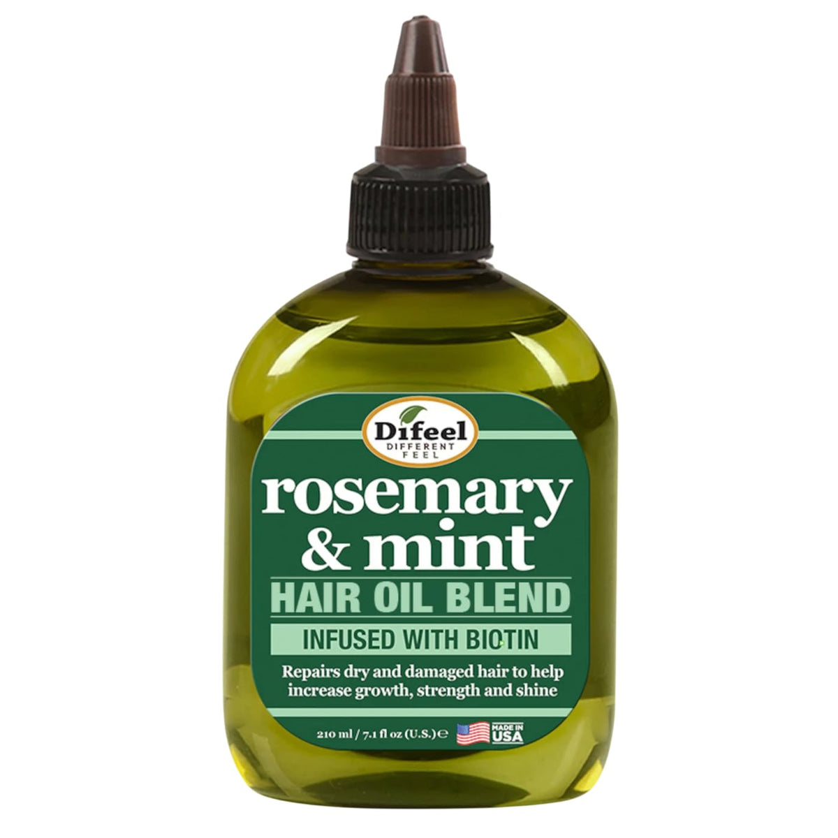 Difeel Rosemary Mint Hair Oil Blend 7.1oz front view