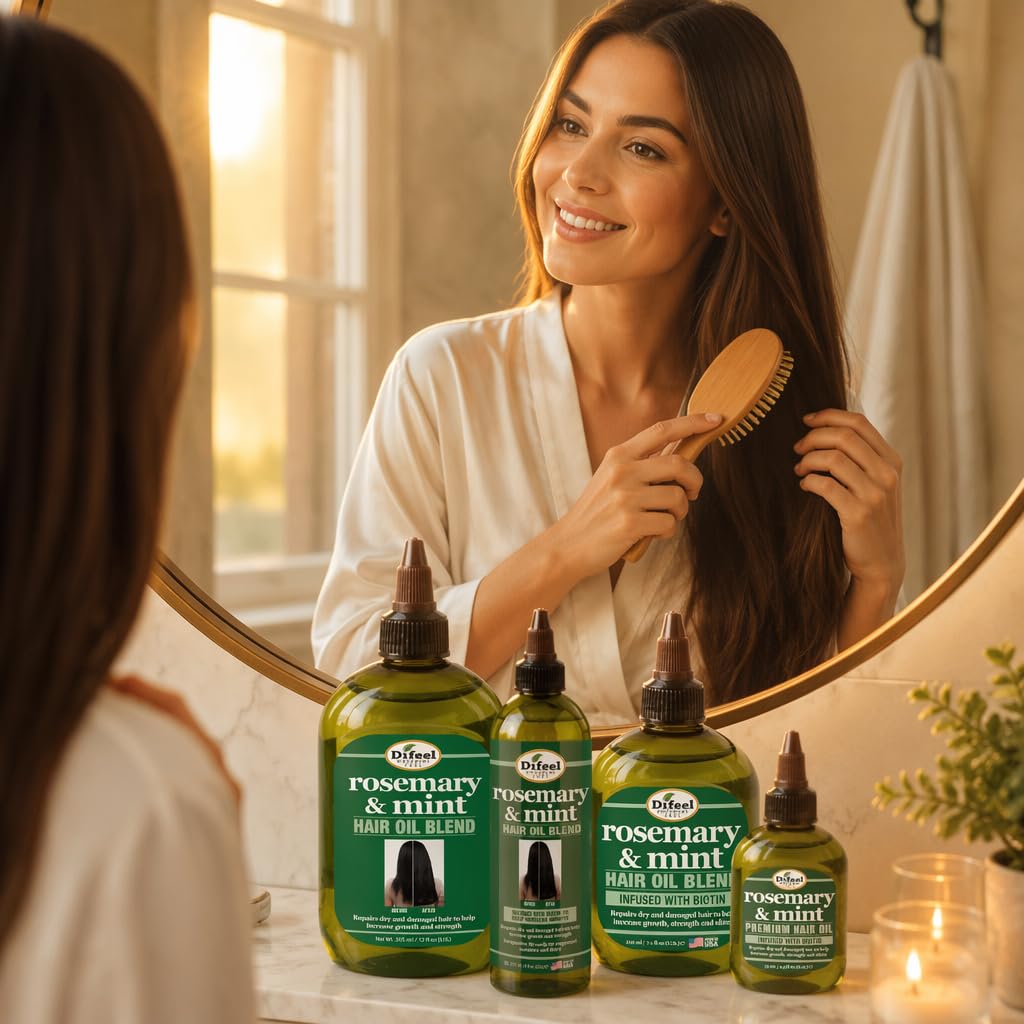 Difeel Rosemary Mint Hair Oil Blend 7.1oz ingredients list