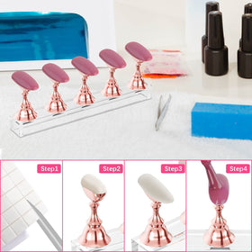 Difenni Nail Stand with multiple nail practice holders