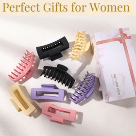 Different angles of LuSeren colourful hair clips