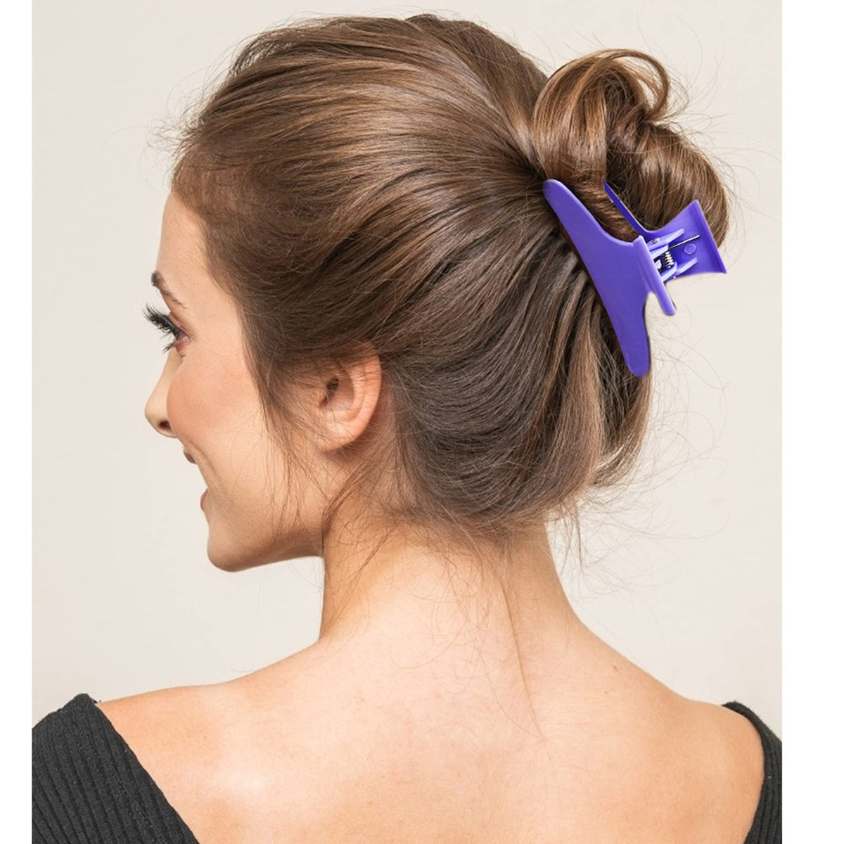 Different angles of Ondder butterfly hair clips