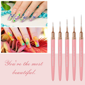 Different brush sizes of Artdone metallic nail art pens