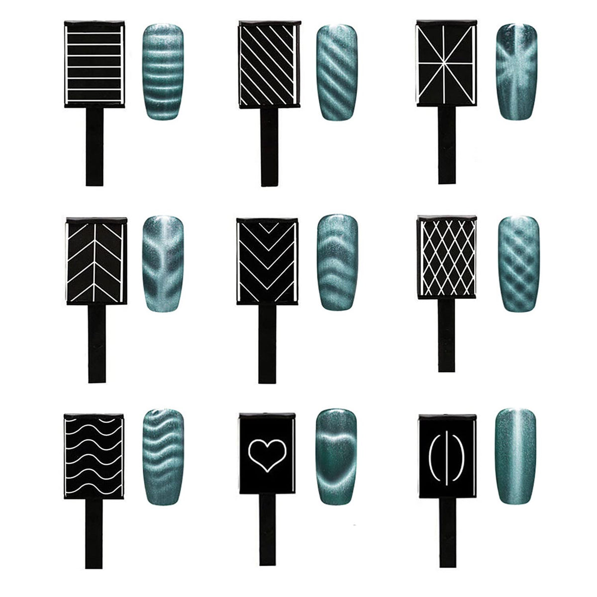 Different cat eye effects from SILPECWEE magnet set