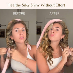 Different hairstyles achieved with YANIBEST Heatless Hair Curler