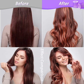 Different hairstyles created with Acejoz Jumbo Hair Curlers