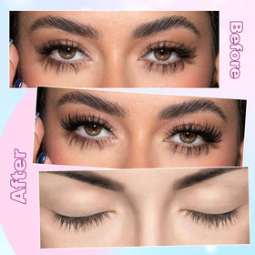 Different lengths of individual lashes from zanlufly kit