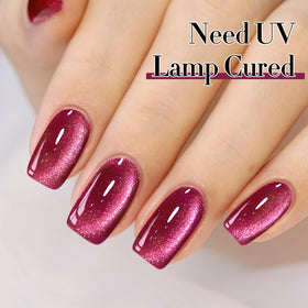 Different nail art designs using Double Rhythm Cat Eye Gel Polish