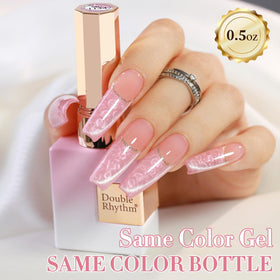 Different nail designs created with Double Rhythm Gel Polish