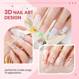 Different nail designs created with SUPWEE 3D Gel Nail Art Sculpture