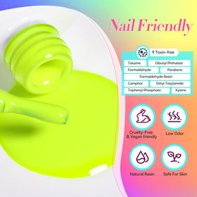 Different shades of Born Pretty Neon Gel Nail Polish