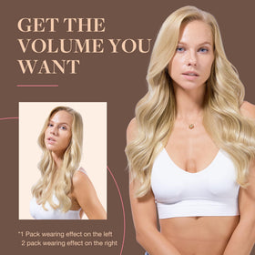 Different shades of GOO GOO Clip in Hair Extensions