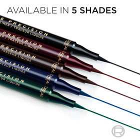 Different shades of L'Oreal Paris Liquid Eyeliner arranged for display