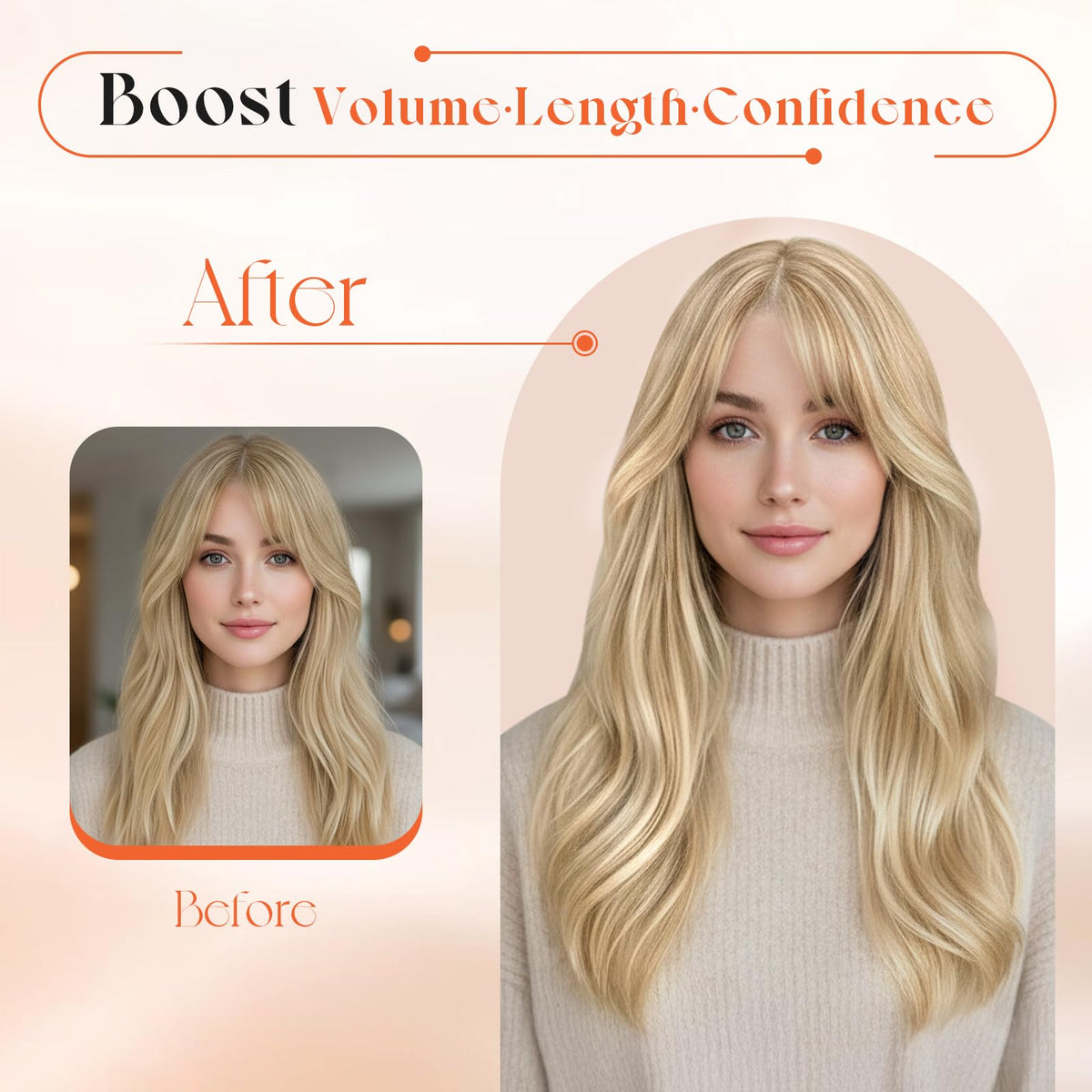 Different shades of Sunny Hair clip-in extensions displayed