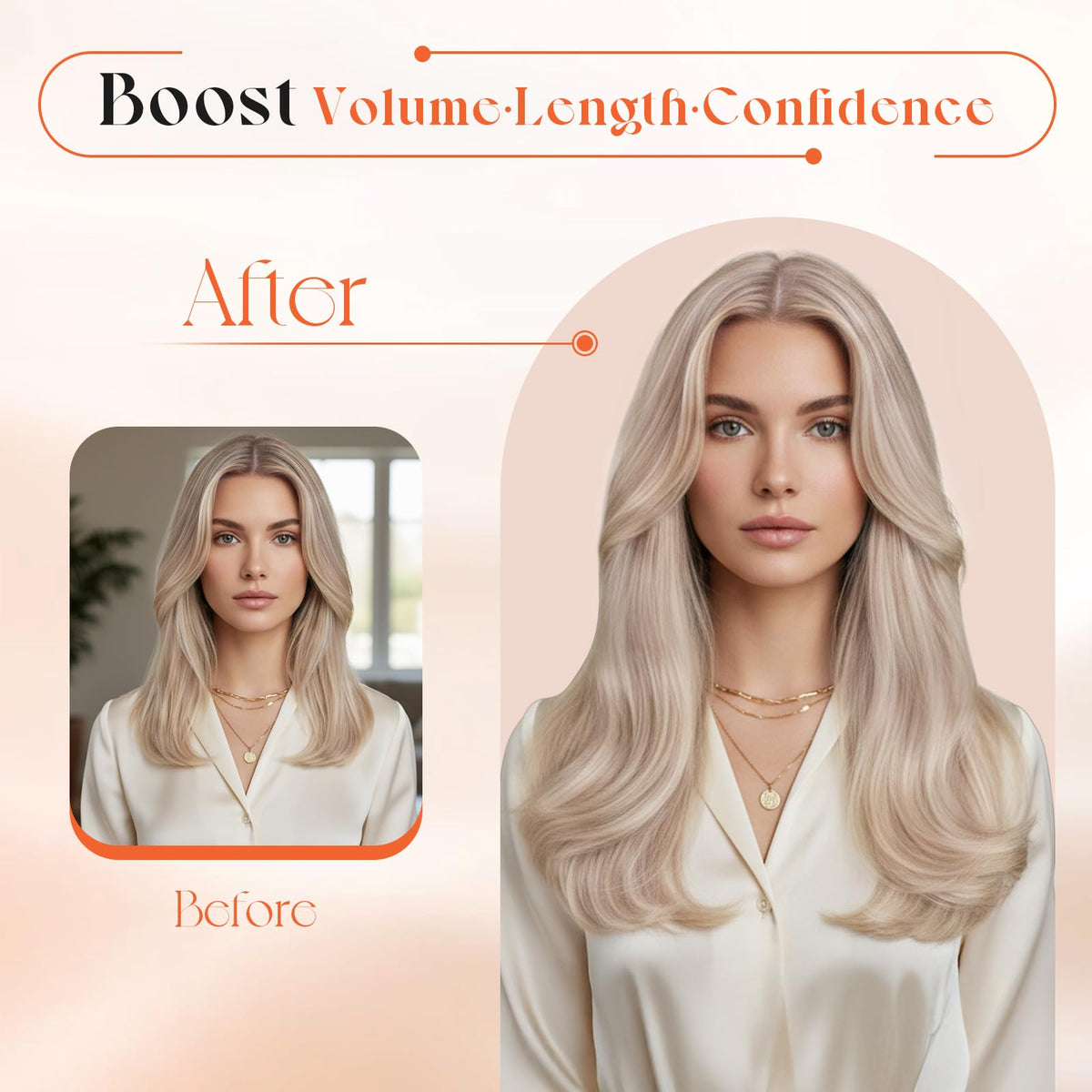 Different shades of Sunny Hair clip-in extensions displayed