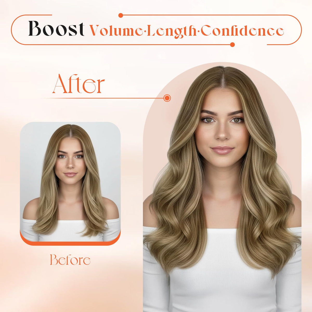 Different shades of Sunny Hair clip-in extensions displayed