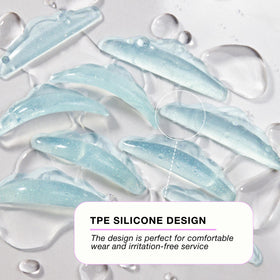 Different sizes of CURACORO Lash Lift Shields laid out for comparison