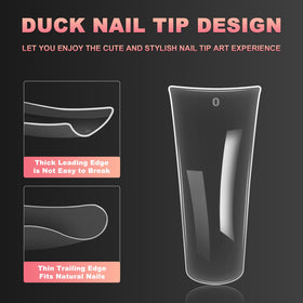 Different sizes of Ranrose Duck Nail Tips laid out