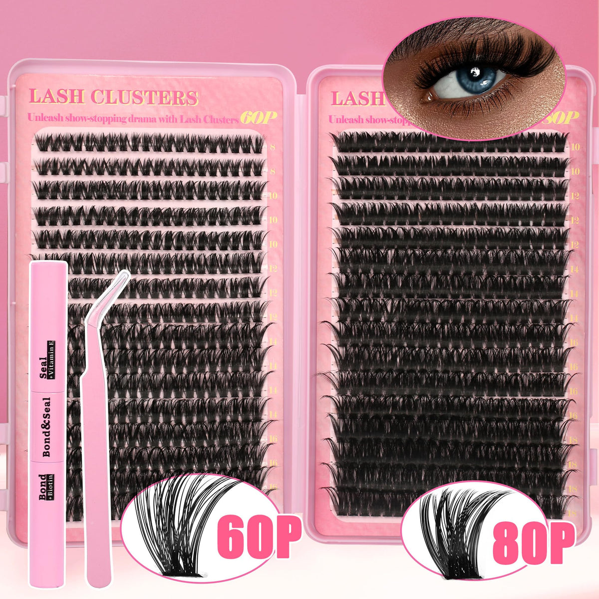 Different styles created with Gmagictobo lash clusters