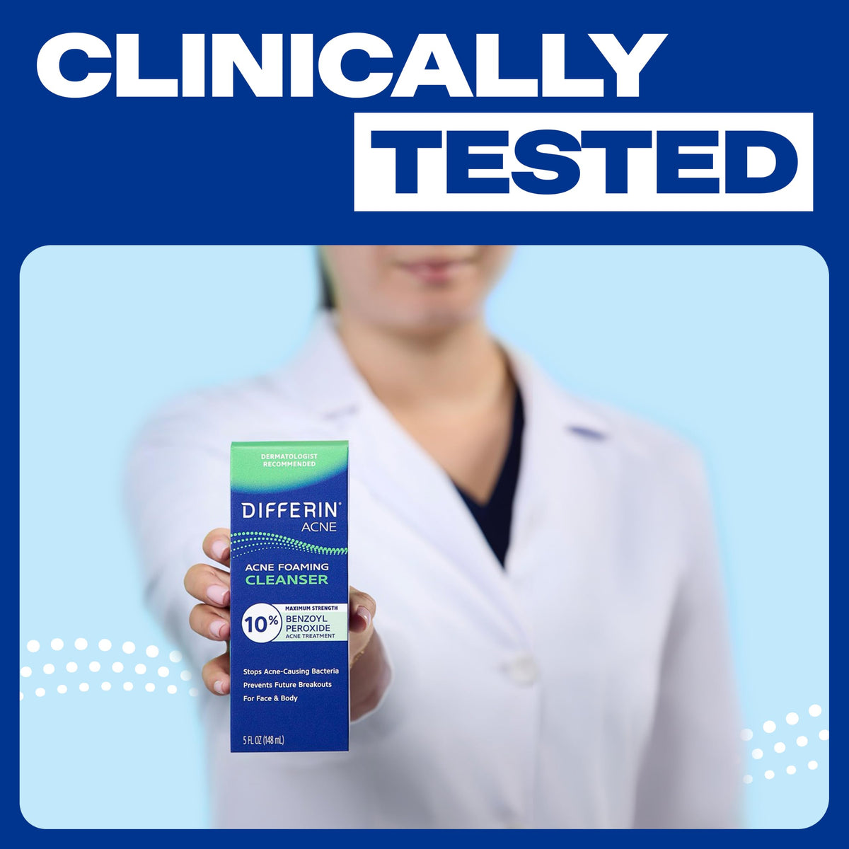 Differin Acne Face Wash 10% Benzoyl Peroxide ingredients list