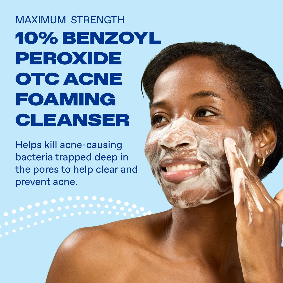 Differin Acne Face Wash 10% Benzoyl Peroxide product packaging