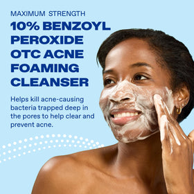Differin Acne Face Wash 10% Benzoyl Peroxide product packaging