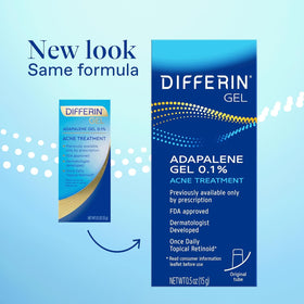 Differin Acne Gel 15g on a bathroom counter