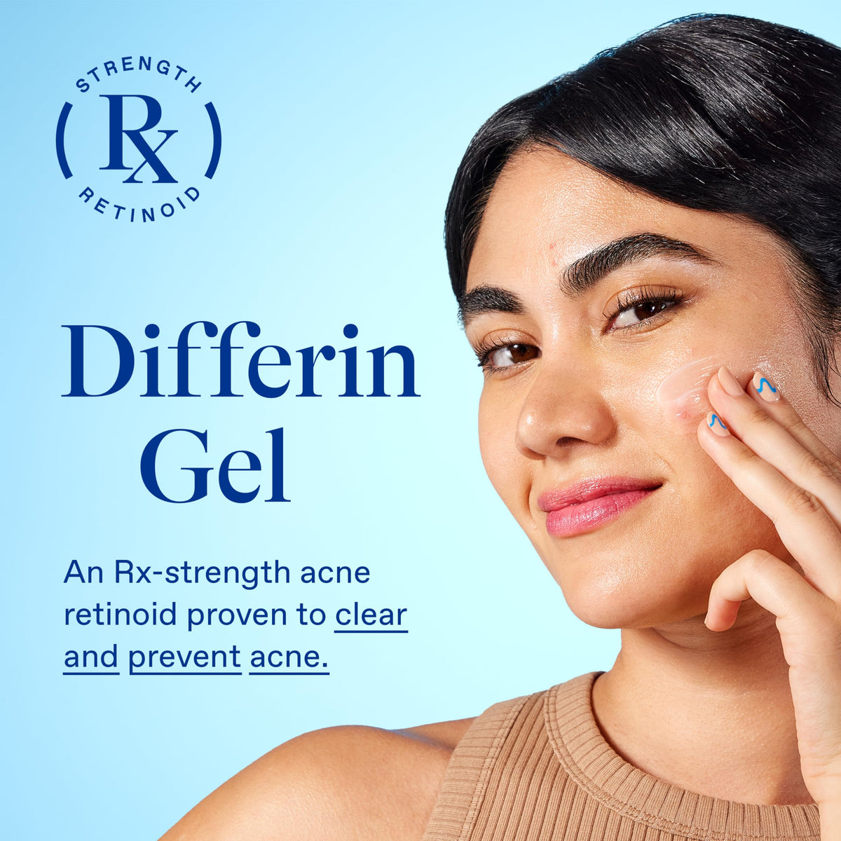 Differin Acne Gel packaging side view