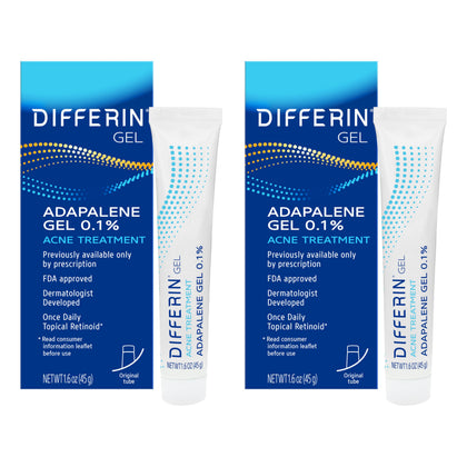 Differin Acne Retinoid Gel 15g tube front view