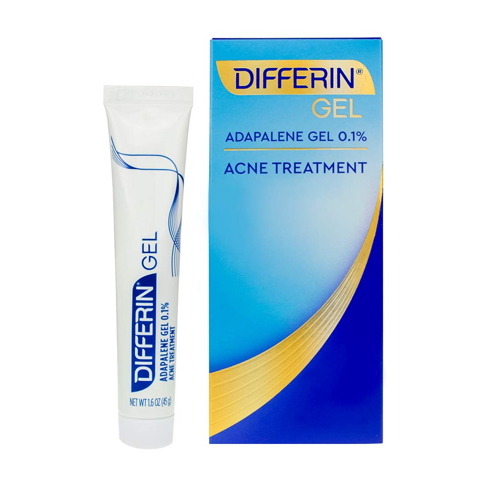 Differin Adapalene Gel 0.1% front view packaging