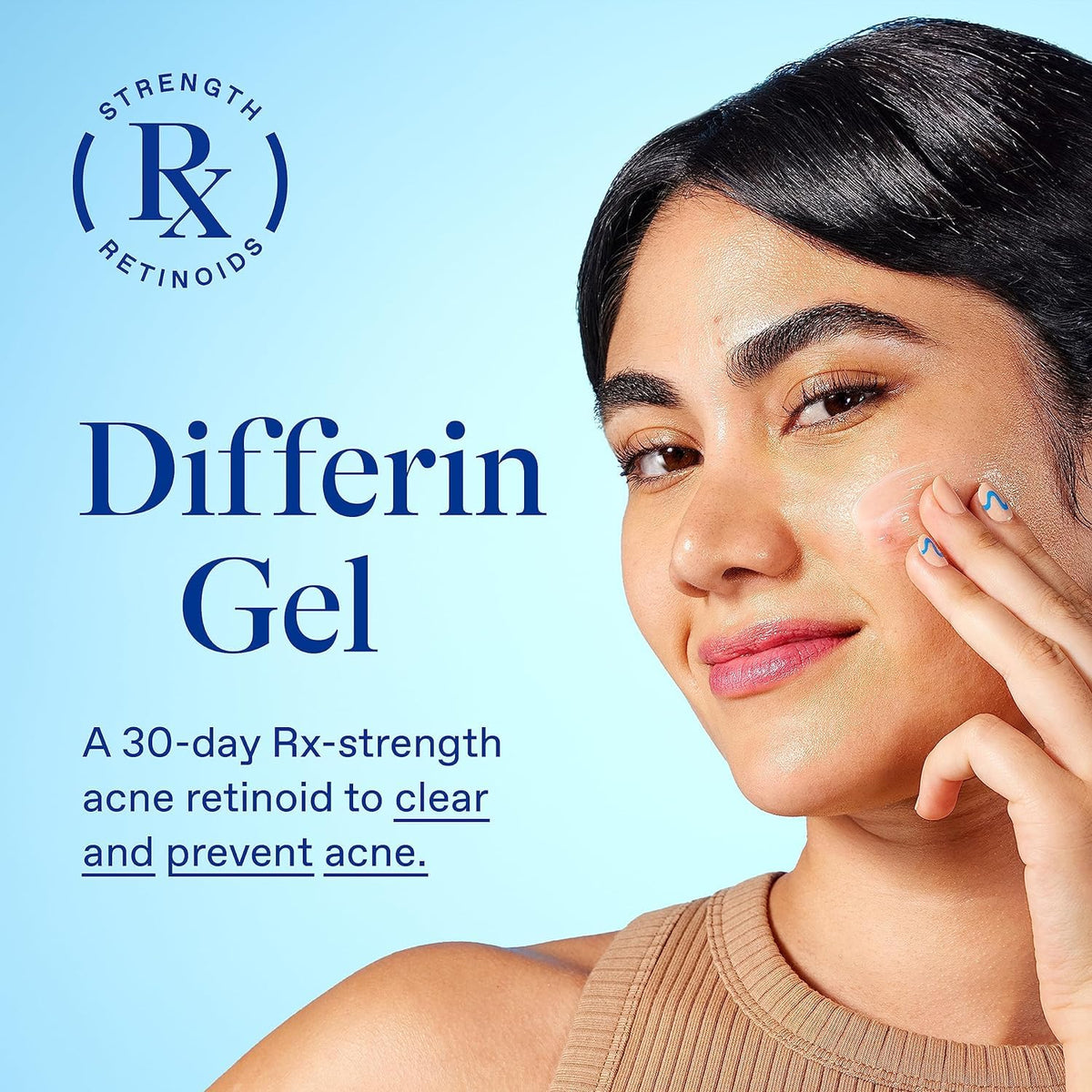 Differin Daily Deep Cleanser bottle side view