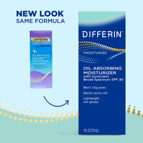 Differin Oil Absorbing Moisturizer SPF 30 back view