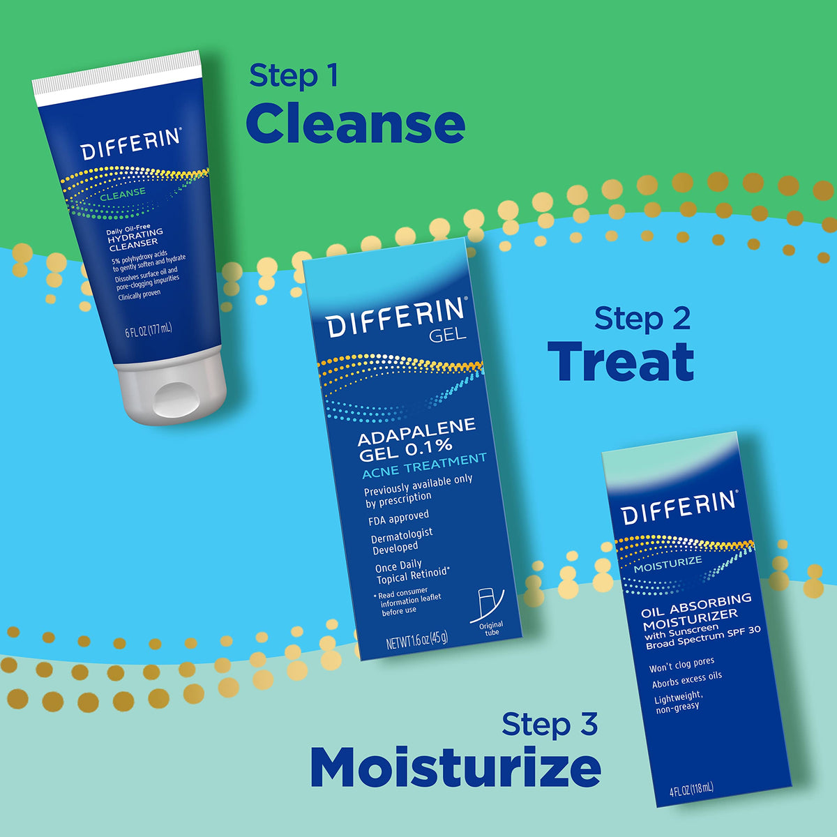 Differin Oil Absorbing Moisturizer SPF 30 texture close-up