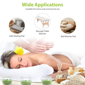 Digital display of BECALIN Massage Table Warmer with temperature settings