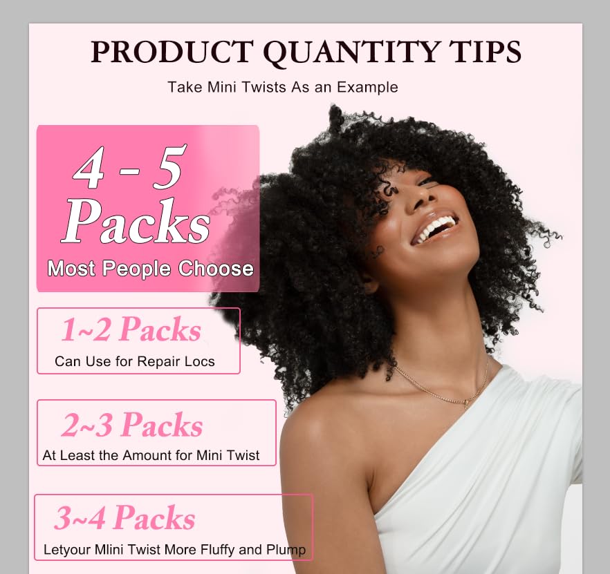 Dilekay Afro Kinkys Bulk Human Hair packaging with dimensions