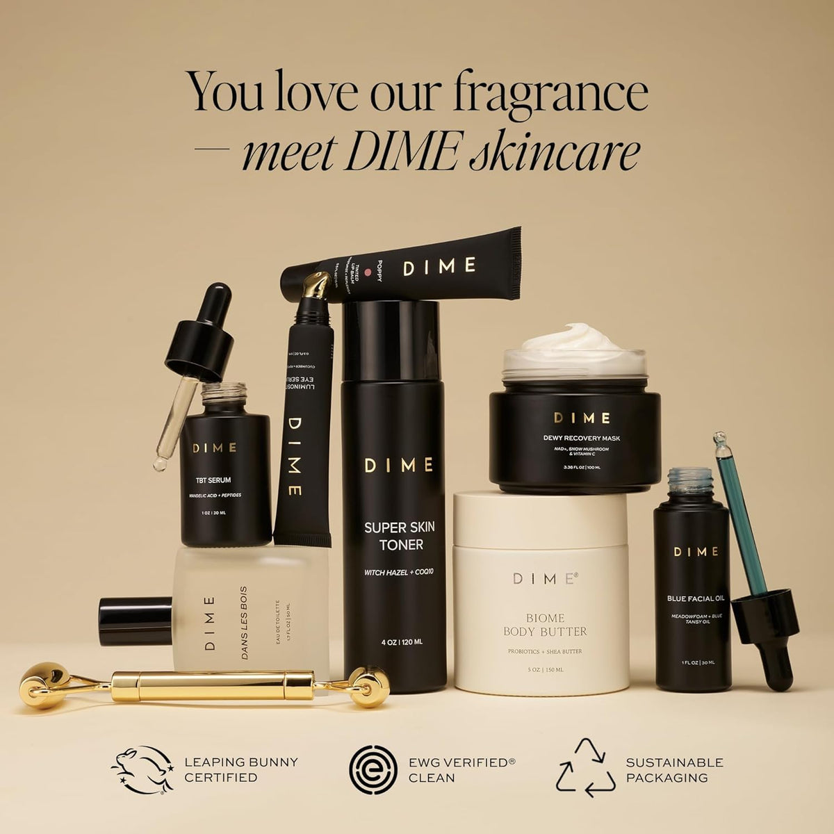 DIME Dans Les Bois Perfume in a gift box