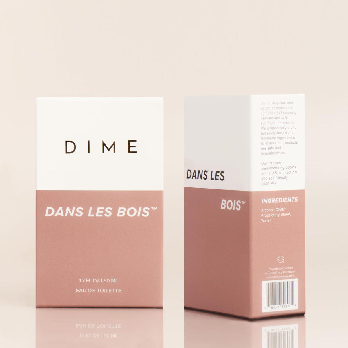 DIME Dans Les Bois Perfume lifestyle scene with flowers