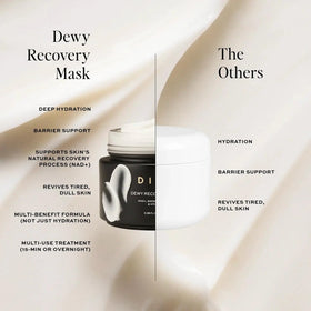 DIME Dewy Recovery Mask application on skin