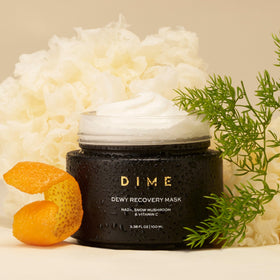 DIME Dewy Recovery Mask opened showing product inside