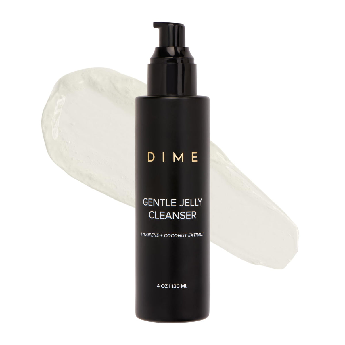 DIME Gentle Jelly Cleanser 4 oz back view with ingredient list