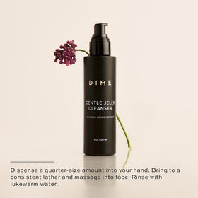 DIME Gentle Jelly Cleanser 4 oz with fresh strawberries