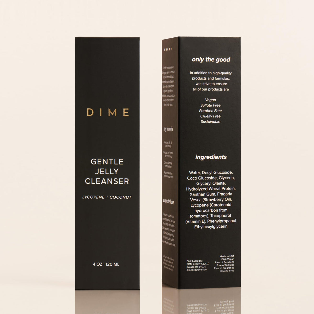 DIME Gentle Jelly Cleanser 4 oz with other DIME skincare products