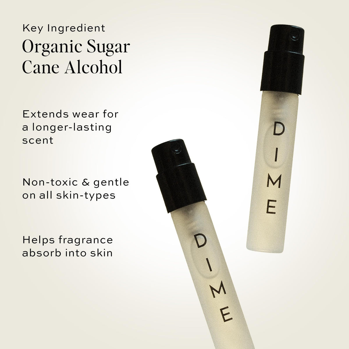 DIME I Love Your Smell, Baby perfume sample bottle front view