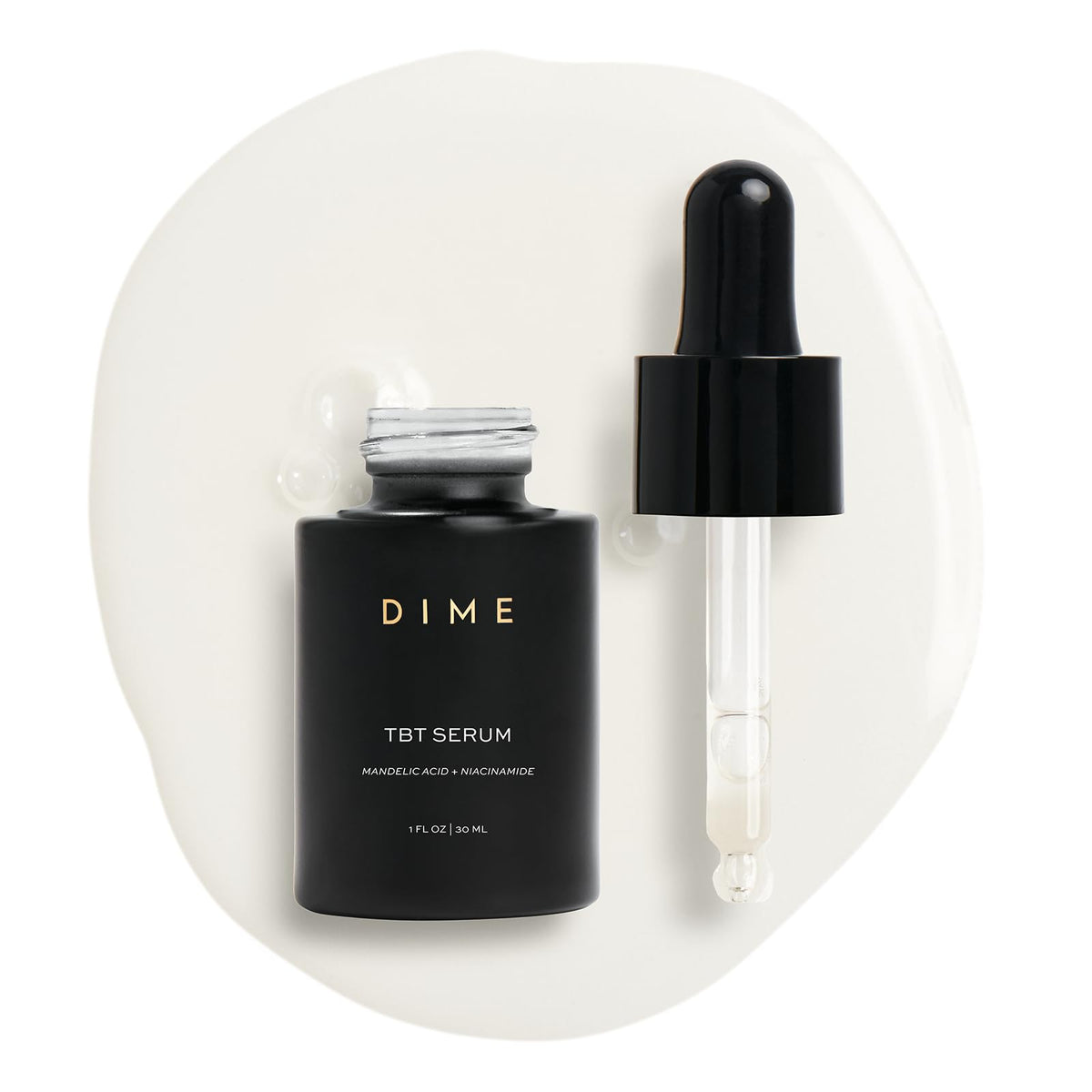 DIME TBT Serum 1 oz front view with packaging