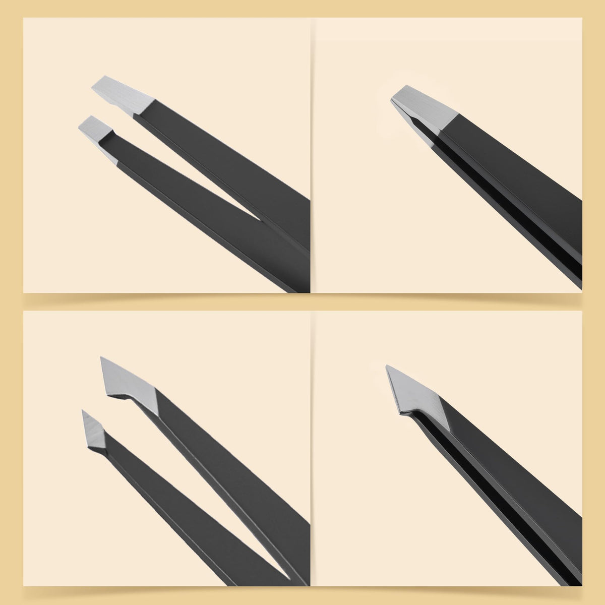 Diodiva pointed-slant tweezer for fine hair removal