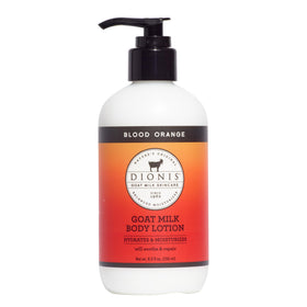 Dionis Goat Milk Lotion Blood Orange front view with pump