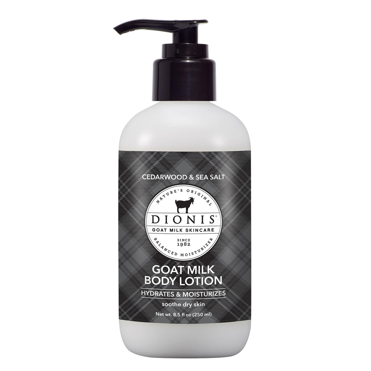 Dionis Goat Milk Lotion Cedarwood & Sea Salt 8.5 oz front view