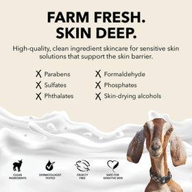 Dionis Goat Milk Lotion in bathroom setting