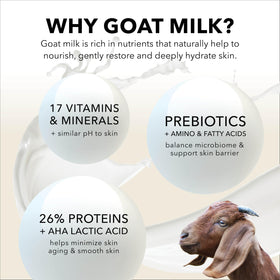 Dionis Goat Milk Lotion packaging on a bathroom shelf
